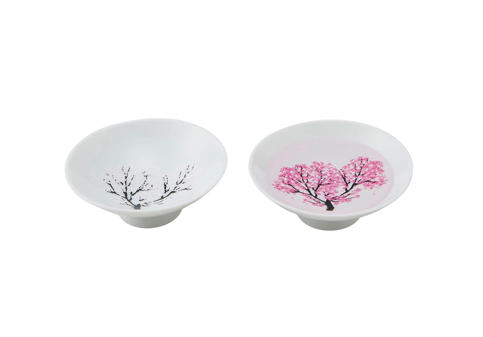 511zd1GqGqL.jpg 丸モ高木陶器 Japanese Sakura Cherry Blossom Color Changing Sake Cups (Pair), Magical Blooming Sake Cups - Image 1
