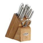 Global 10 Piece Takashi Knife Block Set - Lightweight Japanese Stainless Steel, Razor-Sharp Edge, Made in Japan (G-2, G-9, G-21, G-72, GS-5, GS-6, GSF-15, GSF-22, GKS-210), G-79589AU