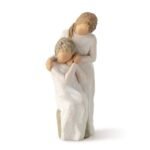 Willow Tree Loving My Mother, Here for You, as You've Always Been for me, Expresses Caring Relationship Between Adult Daughter and Mother, Remembrance of one Much Loved, Sculpted Hand-Painted Figure