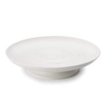 Portmeirion Sophie Conran Footed Cake Plate - 12.25 Inch Fine Porcelain Round Dessert Stand with Raised Pedestal Base, Elegant Serving Dish for Cakes, Pastries & Afternoon Tea
