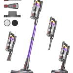 NADALY Cordless Vacuum Cleaner, 650W 55KPA 70Mins Vacuum Cleaners for Home, Anti-Tangle, Self-Standing Stick Vacuum Cordless Rechargeable, Lightweight Vacuum for Hardwood Floors/Pet Hair/Carpet