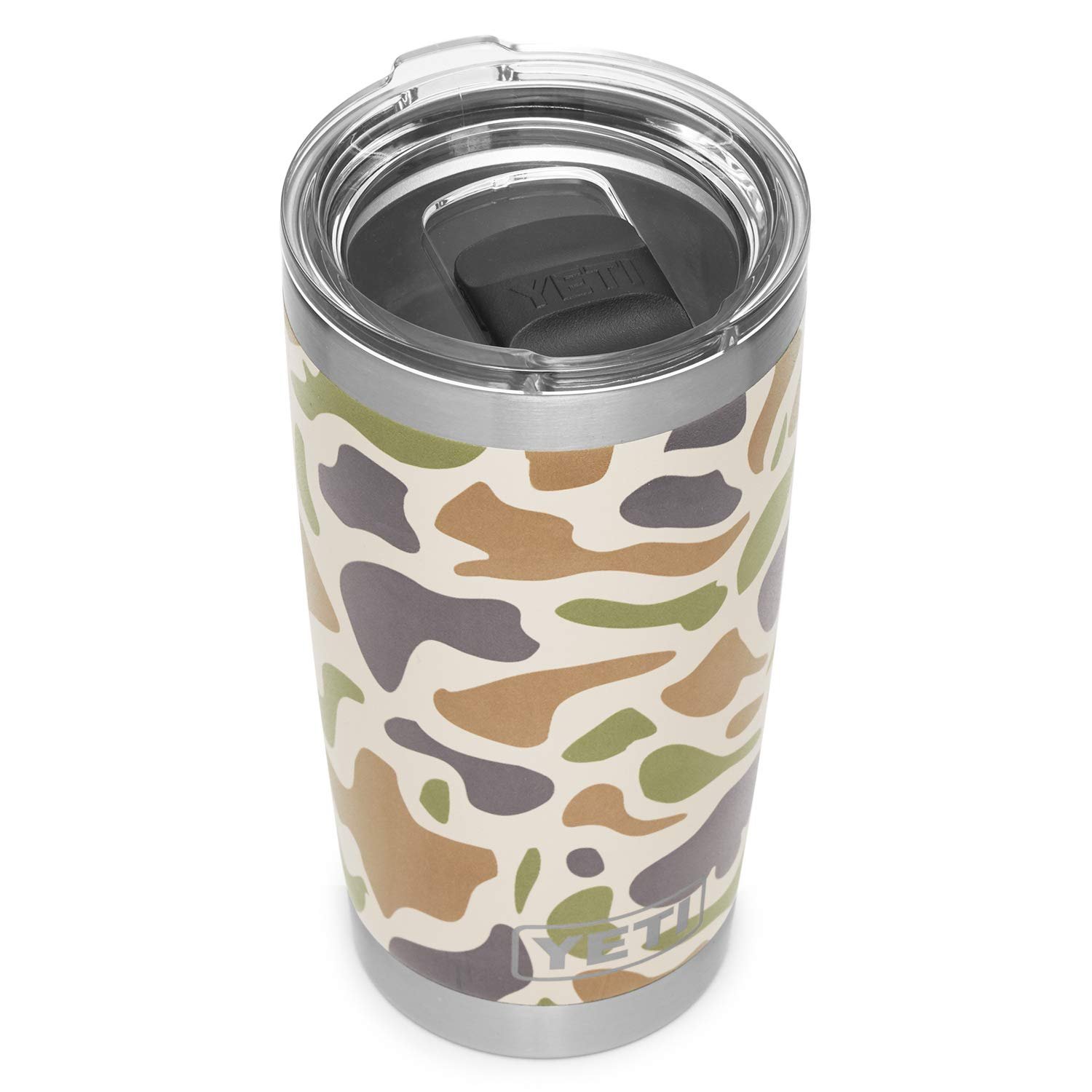 7178qqT5v4L.jpg YETI Rambler 20 oz Tumbler, Stainless Steel, Vacuum Insulated with MagSlider Lid, Camo - Image 1