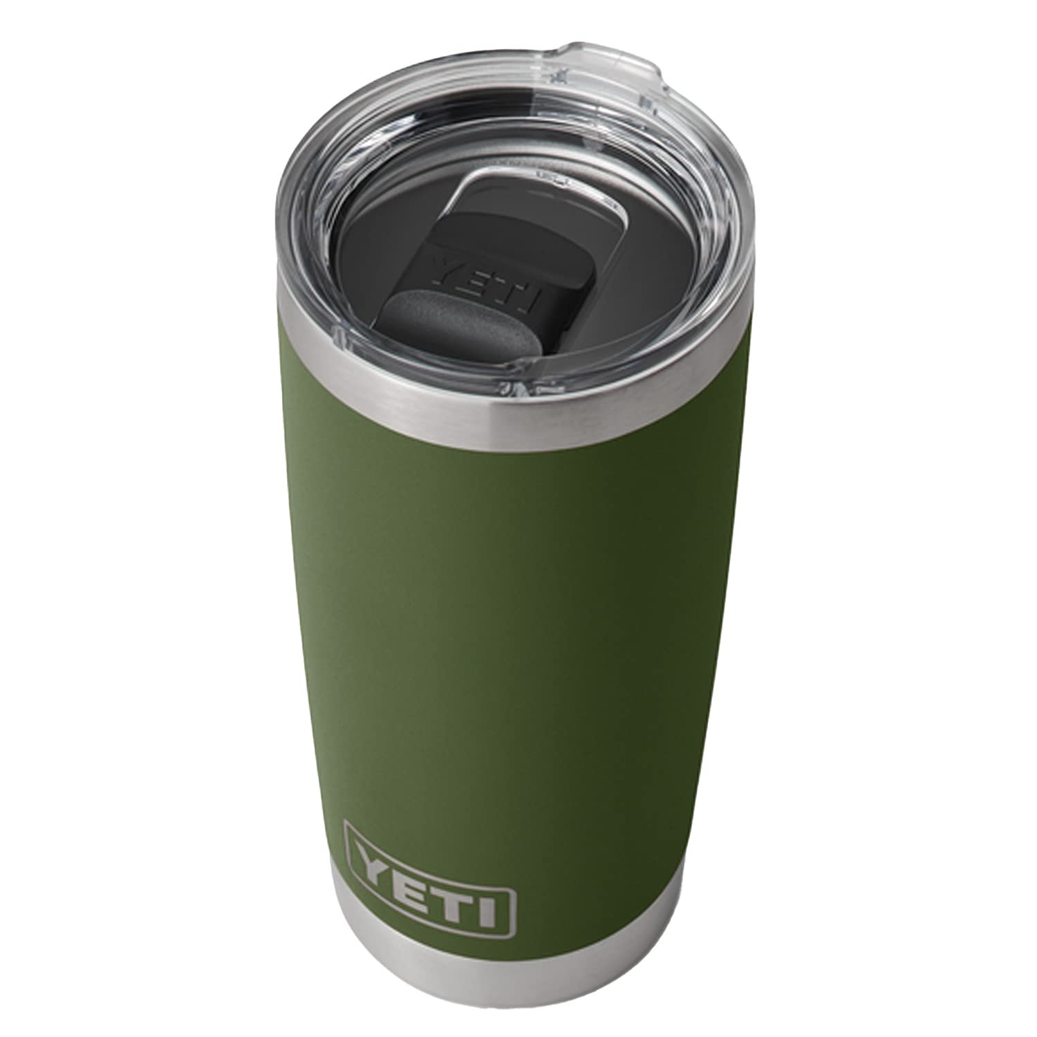 71gWiwepdiL.jpg YETI Rambler 20 oz Tumbler, Stainless Steel, Vacuum Insulated with MagSlider Lid, Highlands Olive - Image 1