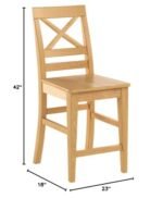 Quincy Oak Counter Stools - Image 10