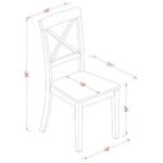 East West Furniture Dining Set - Image 6