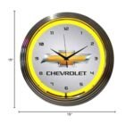 Neonetics Yellow Neon Clock - Image 2