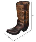 Burton & Burton Cowboy Boot Vase - Image 2