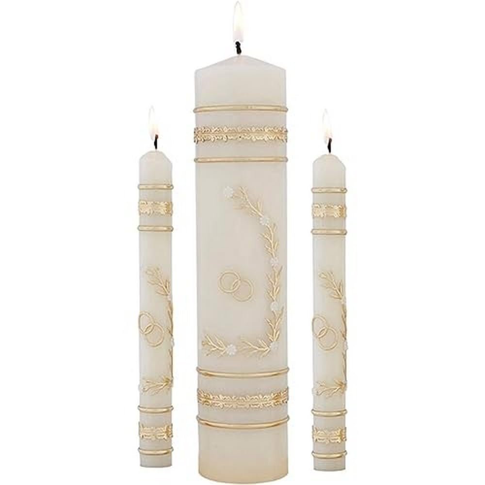 41nFhje3RNL.jpg Will & Baumer Wedding Candle Set - Image 1