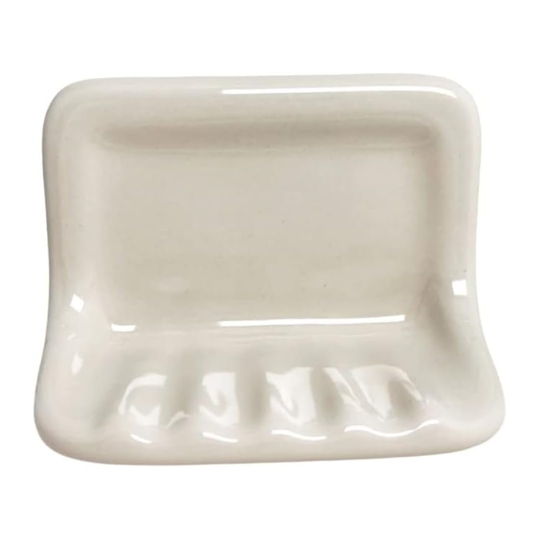 41sYa0C3EJL.jpg Bone Ceramic Soap Dish - Image 1