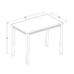 Yarmouth 5-Piece Wood Dining Set - Image 3