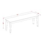 Capri Mahogany Dining Set - Image 9