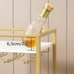 MAHANCRIS Mini Rolling Wine Cart - Image 5
