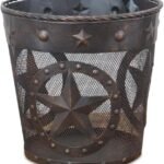 Western Star Metal Wastebasket