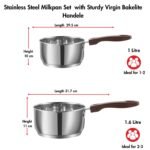 Vinod Stainless Steel Milkpan Set - Image 8