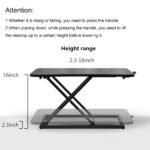 Height Adjustable Standing Desk Converter - Image 3