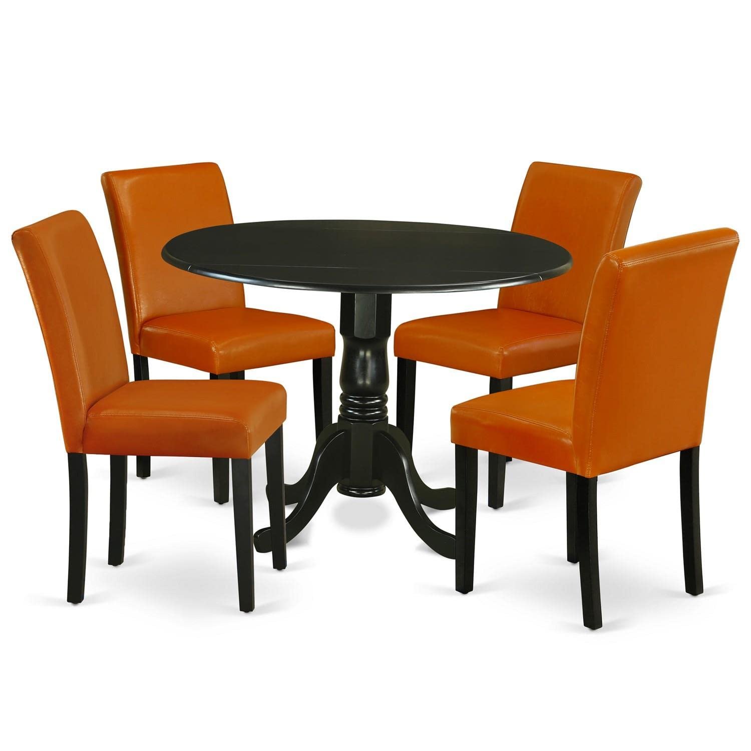 61yQ58gLbML.jpg East West Furniture 5-Piece Dining Set - Image 1