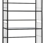 5 Tier Metal Bookshelf Rack