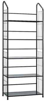 5 Tier Metal Bookshelf Rack