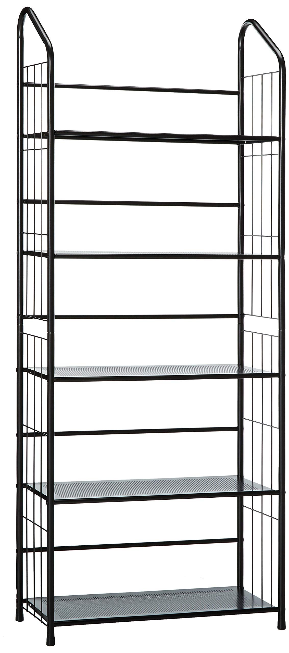 71-6oaba4LL.jpg 5 Tier Metal Bookshelf Rack - Image 1
