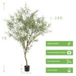Realead 7ft Faux Olive Tree - Image 3