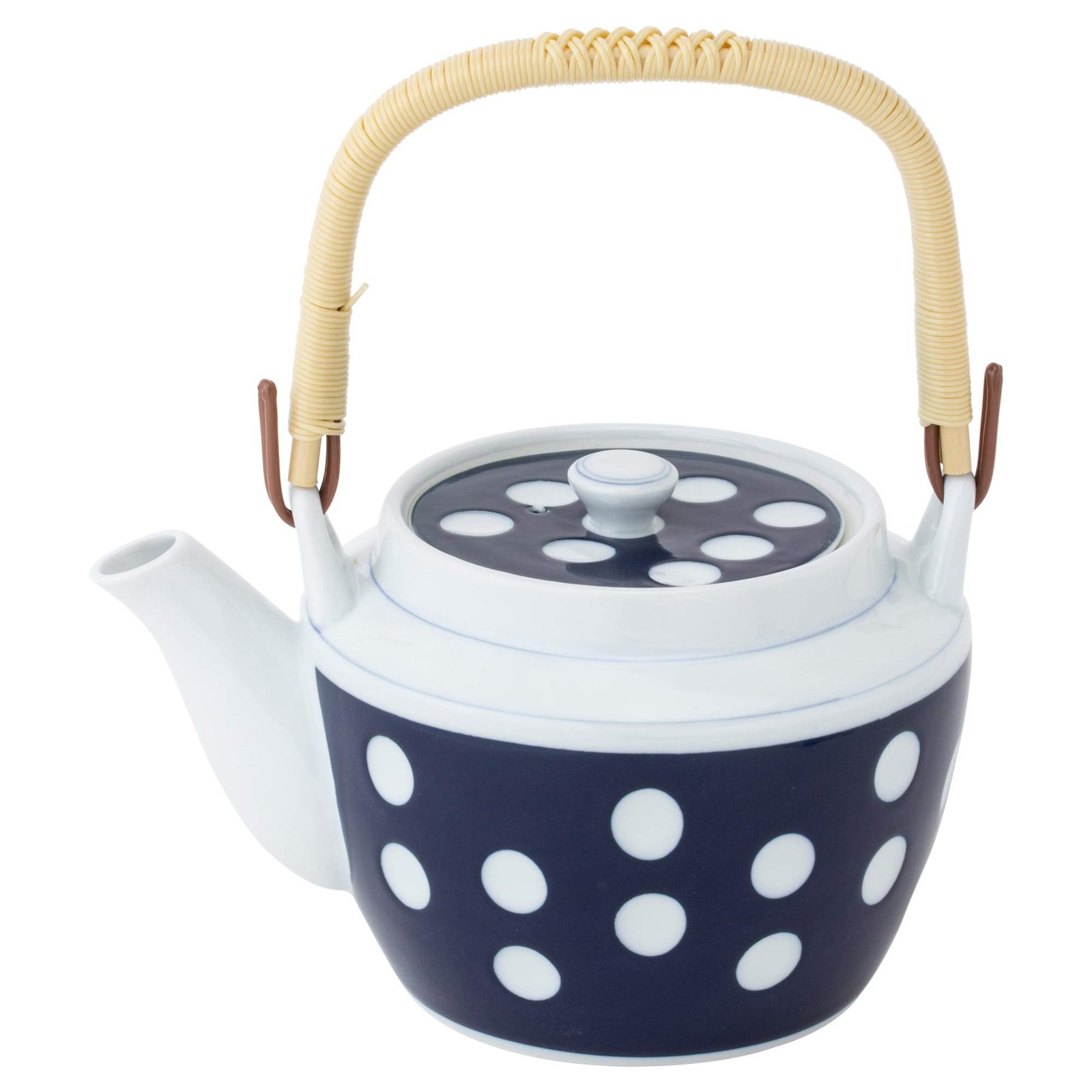 71JJNgjr00L.jpg Saikai Pottery Polka Dot Pot - Image 1