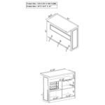 Coaster Rustic 5-Shelf Bar Cabinet - Image 3