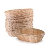 TableCraft Handwoven Oval Serving Basket