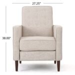 Modern Tufted Back Recliner - Image 3