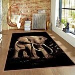 Modern Elephant Area Rug