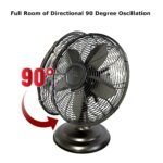 Optimus Retro Oscillating Table Fan - Image 6
