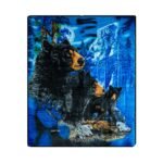 Steven Gardener Black Bears Blanket - Image 2