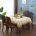 Jacquard Gold Lace Tablecloth - Image 2